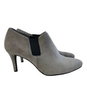 Cole Haan Maxfield Grey Suede Heel Booties Women’s Size 6.5B